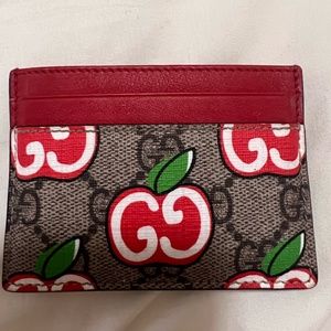 Gucci Apple/Cherry Card Holder